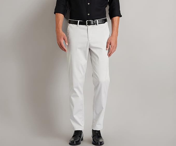 Symbol Premium Men's Regular Fit Flexi Waist Casual Pants | Stretchable Chinos | Stylish Office Fashion Trousers
